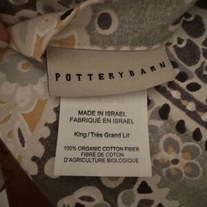 King grey and yellow paisley duvet and king shams